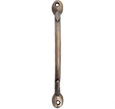 Brass Arch With Leaf Motifs Door Handle