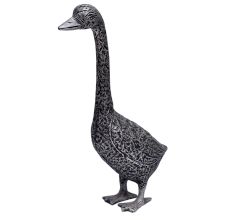 Handmade Brass Tall Goose Statue