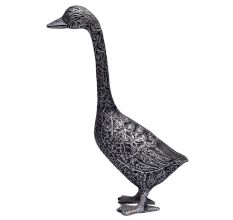 Handmade Brass Tall Goose Statue