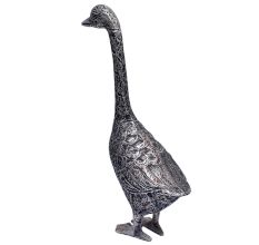 Handmade Brass Tall Goose Statue