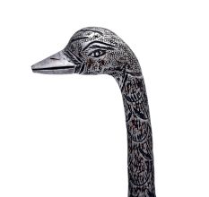 Handmade Brass Tall Goose Statue