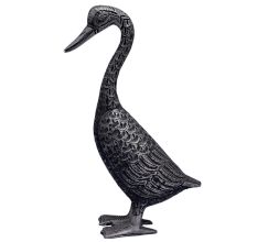 Brass Standing Duck Figurine With Intricate Design