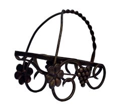 Wrought Iron Bottle Carrier For Decoration