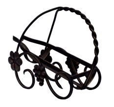 Wrought Iron Bottle Carrier For Decoration