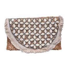 Jute Beaded Banjara Boho Clutch Bag