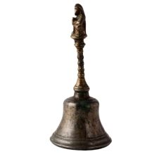 Brass Bell With Hanuman Finial