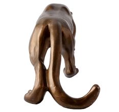 Handcrafted Resin Panther Figurine in Antique Finish