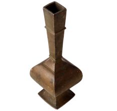 Vintage BrassÂ Vase in a Rustic Style