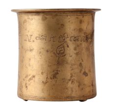 Antique Brass Panch Patra or Holy Water Pot