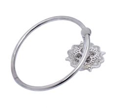 Silver Decorative Brass Home Towel Ring