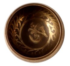 Brass Etched Om Tibeten Bowl