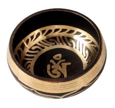 Black Brass Tibetan Singing Bowl from Nepal