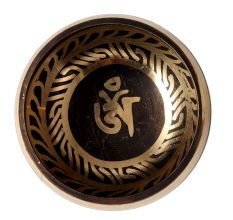 Black Brass Tibetan Singing Bowl from Nepal