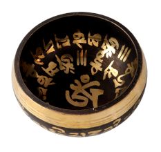 Tibetan Black Brass Singing Bowl from Nepal