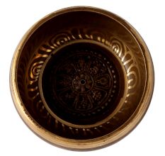 Brown Brass Tibetan Singing Bowl