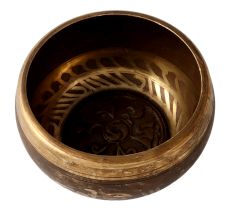 Brass Tibetan Buddhist Prayer Singing Bowl