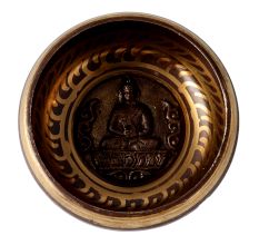 Brown Brass Tibetan Singing Bowl from Nepal