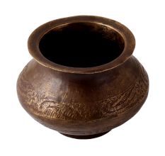Brass Engraved Kalash Holy Pot