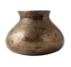 Used Brass Water Pot With Flat Base