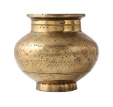 Brass Dotted Design Pittal Lota
