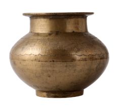 Pooja Kalash Golden Brass Water PotÂ for Ceremonies