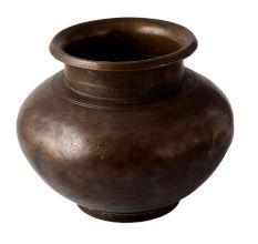 Old Hand Crafted Brass Fine Engraved Pot