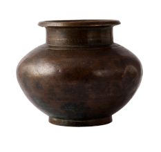 Old Hand Crafted Brass Fine Engraved Pot