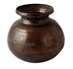 Brass Water Pot Indian Tribal Kitchenware