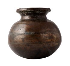 Brass Water Pot Indian Tribal Kitchenware