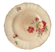 Hand ColoredÂ Porcelain Decorative Plate