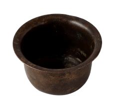 Brass Small Cup In Black Finish