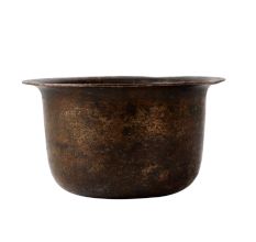 Brass Small Cup In Black Finish