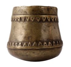 Old Brass Measuring Cup For Rice And Grain