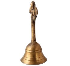 Brass Hand Held Bell With God Finial
