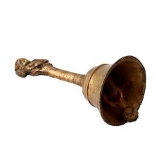 Brass Hand Held Bell With God Finial