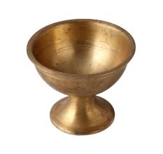 Golden Brass Cup With Circular Base