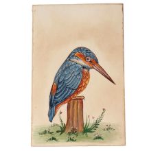 The Kingfisher Watercolor Bird Painting