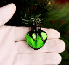 25 Pieces Modern Green Coloured Christmas Ornaments