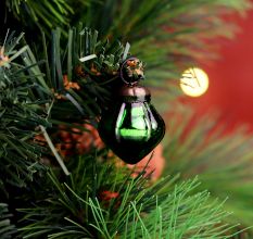 25 Pieces Modern Green Coloured Christmas Ornaments
