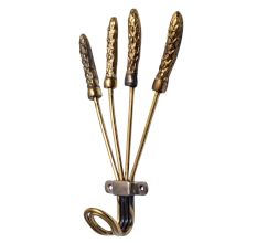 Abstract 4 Skewer Aluminum Hook
