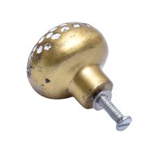 Fish Bone  Dotted Aluminum Knob