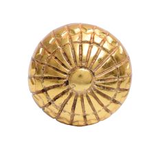Carved Round Abstract Aluminum Knob