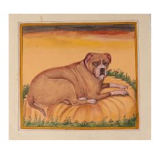 Pet Dog Art Original Watercolor Painting