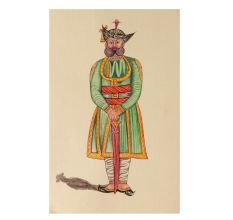 Royal Maharaja of Emperor Watercolor Painting