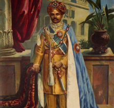Raja Ravi Verma Print Of Krishnaraja Wodeyar IV (Maharaja of Mysore)