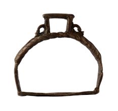 Rope Design Brass Horse Paddle Foot Rest