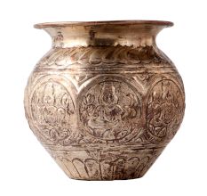 Brass Lakshmi Ashta Kalash Pot