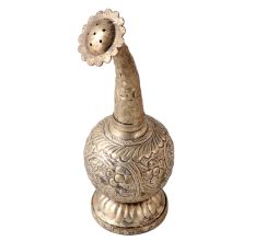 Brass Attardani or Fragrance Holder In Silver Finish
