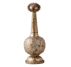 Brass Attardani or Fragrance Holder In Silver Finish