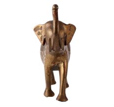 Decorative Brass Statue Of Elephant With Trunk Up